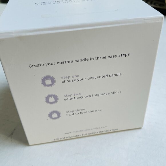 MatchStick Create Your Candle Unscented Purple Mist Soy Candle - Picture 4 of 6